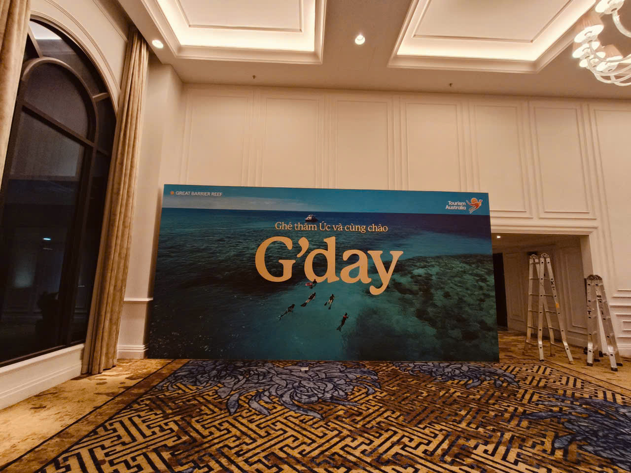 Backdrop sự kiện G'day